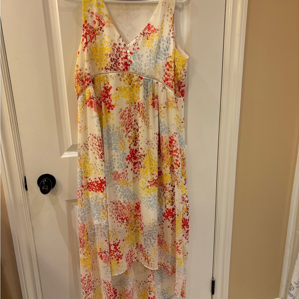 Dex Floral High Low Dress